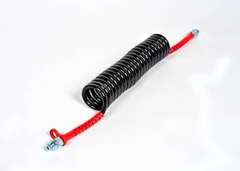 Coiled cable red