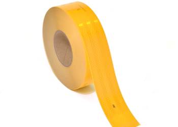 Маркировка контура желтого цвета в соотв. с UN ECE 104, для жестких конструкций, погонаж (1 рулон = 