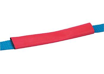 Износостойкий защитный чехол красный, 0,5 м, для крепежных ремней 50 мм